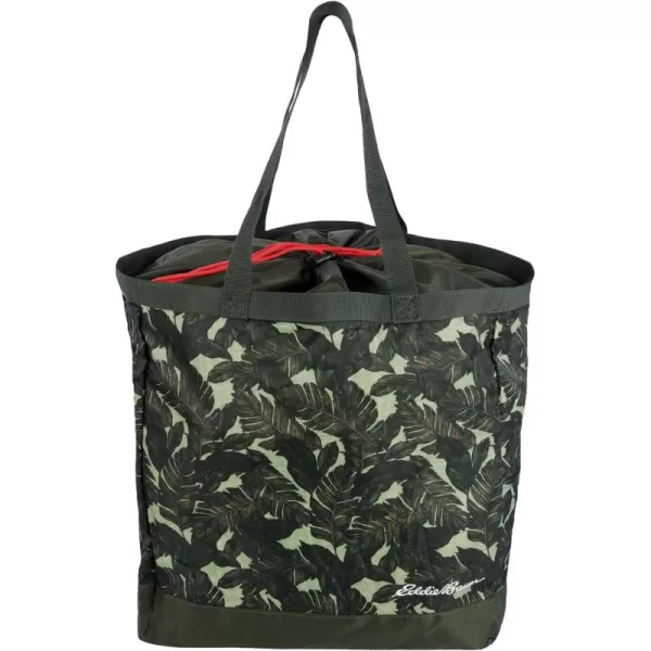 imageEddie Bauer Stowaway Packable 25l Cinch Tote with Adjustable CordLock Closure and Exterior Slip PocketDark Loden