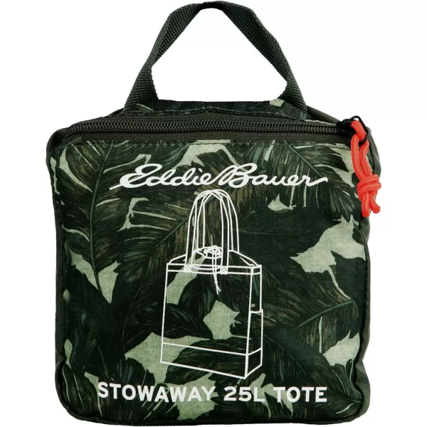 imageEddie Bauer Stowaway Packable 25l Cinch Tote with Adjustable CordLock Closure and Exterior Slip PocketDark Loden
