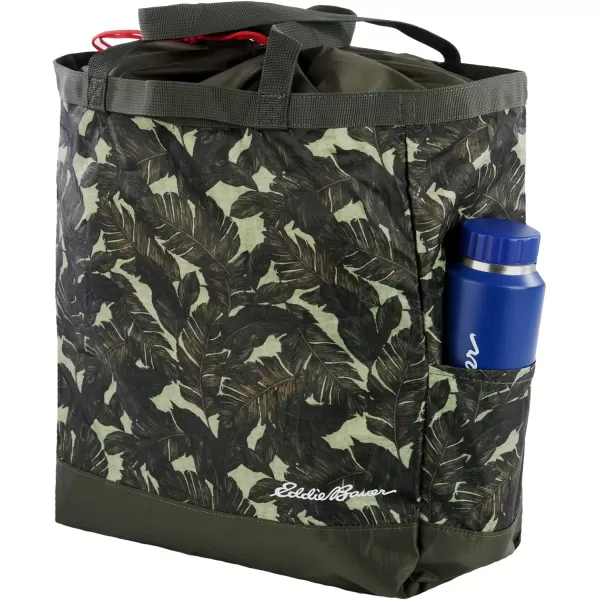 imageEddie Bauer Stowaway Packable 25l Cinch Tote with Adjustable CordLock Closure and Exterior Slip PocketDark Loden