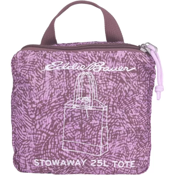 imageEddie Bauer Stowaway Packable 25l Cinch Tote with Adjustable CordLock Closure and Exterior Slip PocketLilac