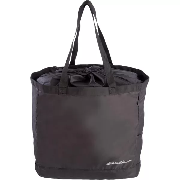 imageEddie Bauer Stowaway Packable 25l Cinch Tote with Adjustable CordLock Closure and Exterior Slip PocketOnyx