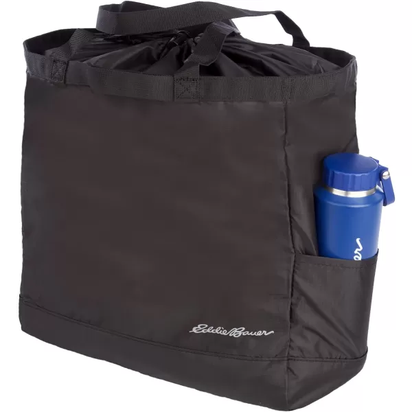 imageEddie Bauer Stowaway Packable 25l Cinch Tote with Adjustable CordLock Closure and Exterior Slip PocketOnyx