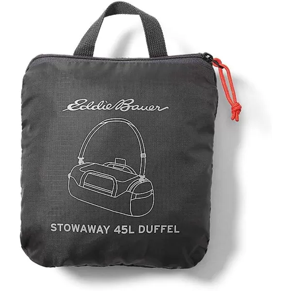 imageEddie Bauer Stowaway Packable 45l Duffel BagMade from Ripstop PolyesterDark Smoke