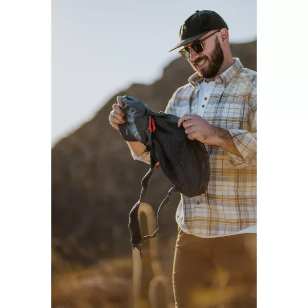 imageEddie Bauer Stowaway Packable BackpackMade from Ripstop Polyester Maroon 20LDark Smoke