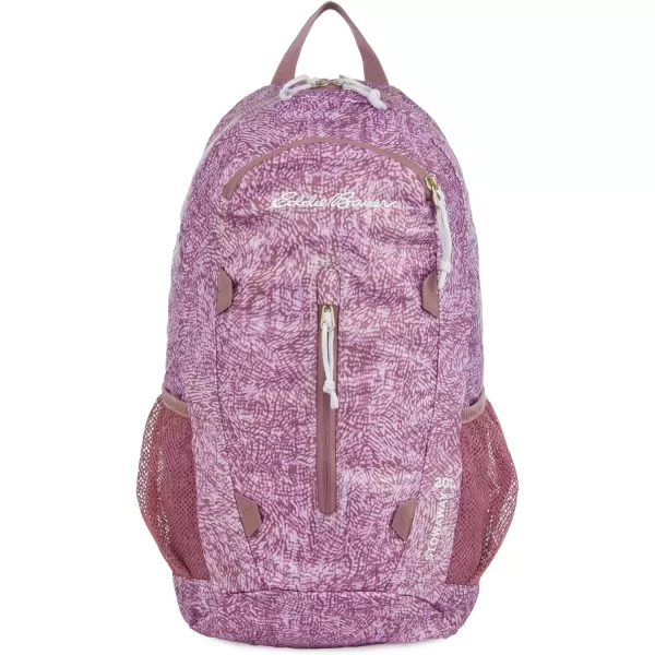 imageEddie Bauer Stowaway Packable BackpackMade from Ripstop Polyester Maroon 20LLilac
