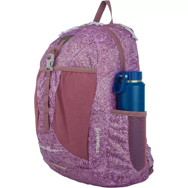 imageEddie Bauer Stowaway Packable BackpackMade from Ripstop Polyester Maroon 20LLilac