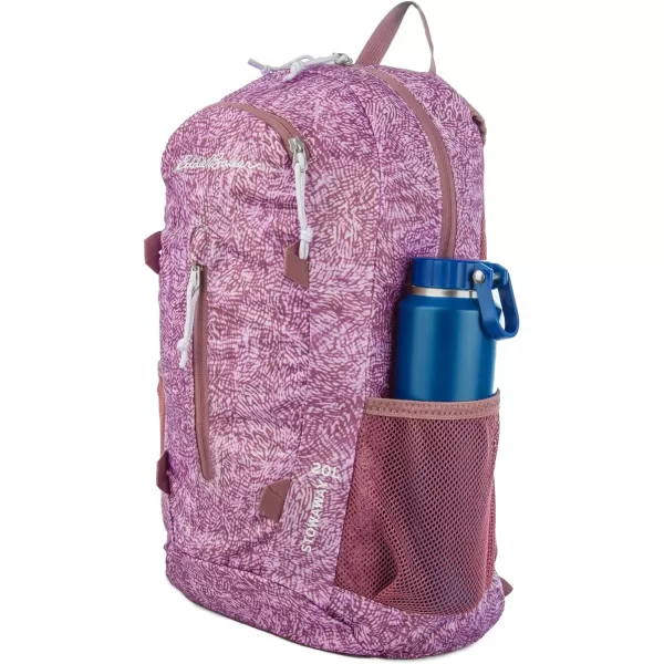imageEddie Bauer Stowaway Packable BackpackMade from Ripstop Polyester Maroon 20LLilac