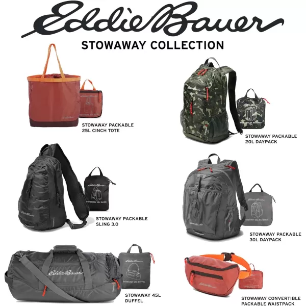 imageEddie Bauer Stowaway Packable BackpackMade from Ripstop Polyester Maroon 20LMaroon