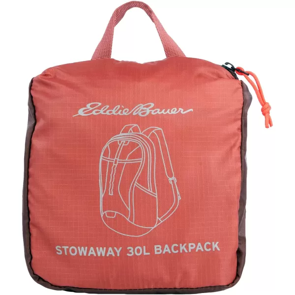imageEddie Bauer Stowaway Packable BackpackMade from Ripstop Polyester Maroon 20LMaroon