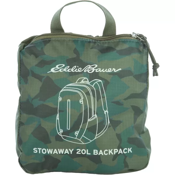 imageEddie Bauer Stowaway Packable BackpackMade from Ripstop Polyester Maroon 20LSprig