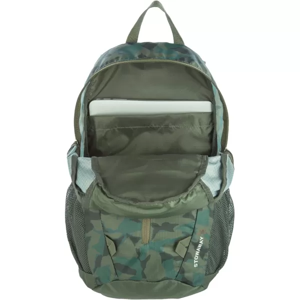 imageEddie Bauer Stowaway Packable BackpackMade from Ripstop Polyester Maroon 20LSprig