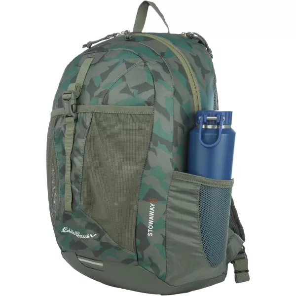 imageEddie Bauer Stowaway Packable BackpackMade from Ripstop Polyester Maroon 20LSprig