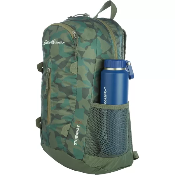 imageEddie Bauer Stowaway Packable BackpackMade from Ripstop Polyester Maroon 20LSprig