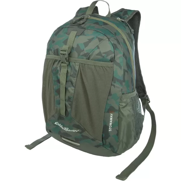 imageEddie Bauer Stowaway Packable BackpackMade from Ripstop Polyester Maroon 20LSprig