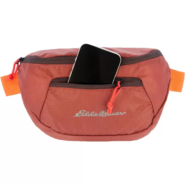 imageEddie Bauer Stowaway Packable WaistpackMade from Ripstop Polyester with 2 Secure Zip PocketsMaroon