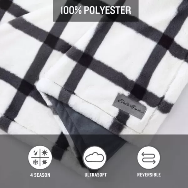 imageEddie Bauer Throw Blanket Ultra Soft Faux Fur Home Dcor All Season Bedding Bunkhouse Plaid Grey 50 x 60Eddie Bauer Throw Blanket Ultra Soft Faux Fur Home Dcor All Season Bedding Bunkhouse Plaid Grey 50 x 60