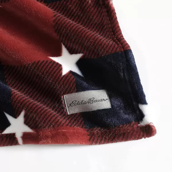 imageEddie Bauer Throw Blanket Ultra Soft Plush Fleece Bedding Home Decor for All Seasons 50 x 70 Americana Plaid Red50 x 70 Americana Plaid Red