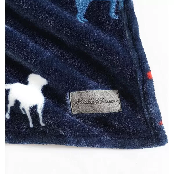 imageEddie Bauer Throw Blanket Ultra Soft Plush Fleece Bedding Home Decor for All Seasons 50 x 70 Americana Plaid Red50 x 70 Buddy the Dog Blue