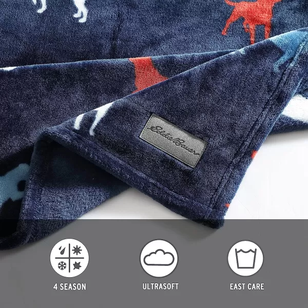 imageEddie Bauer Throw Blanket Ultra Soft Plush Fleece Bedding Home Decor for All Seasons 50 x 70 Americana Plaid Red50 x 70 Buddy the Dog Blue