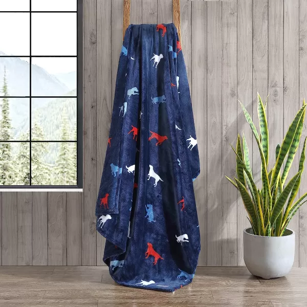 imageEddie Bauer Throw Blanket Ultra Soft Plush Fleece Bedding Home Decor for All Seasons 50 x 70 Americana Plaid Red50 x 70 Buddy the Dog Blue