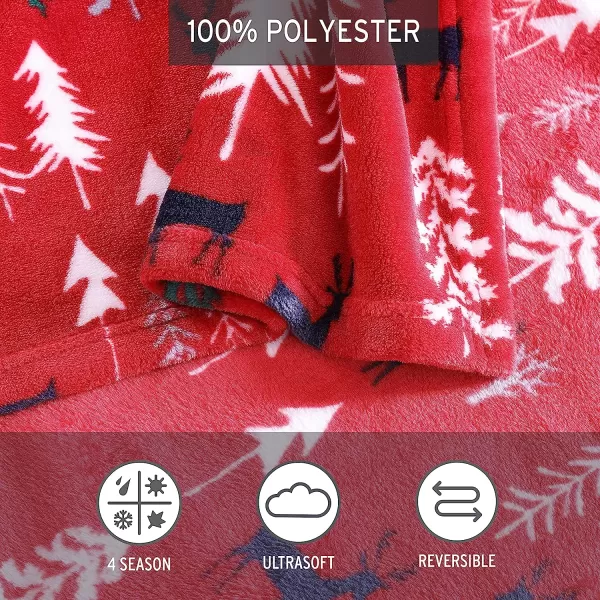 imageEddie Bauer Throw Blanket Ultra Soft Plush Home Dcor All Season Bedding Deer Woods Red 50 x 60Eddie Bauer Throw Blanket Ultra Soft Plush Home Dcor All Season Bedding Deer Woods Red 50 x 60
