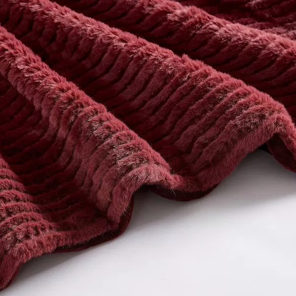 imageEddie Bauer Throw Blanket Ultra Soft Plush Home Dcor All Season Bedding Textured Solid Grey 50 x 60Textured Solid Red