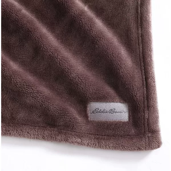 imageEddie Bauer Throw Blanket Ultra Soft Plush Home Dcor All Season Bedding Ultra Lux Solid Grey 50 x 6050 x 60 Ultra Lux Solid Brown