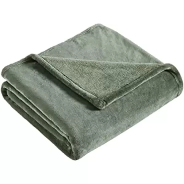imageEddie Bauer Throw Blanket Ultra Soft Plush Home Dcor All Season Bedding Ultra Lux Solid Grey 50 x 6050 x 60 Ultra Lux Solid Green
