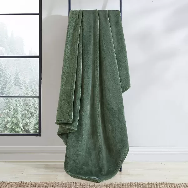 imageEddie Bauer Throw Blanket Ultra Soft Plush Home Dcor All Season Bedding Ultra Lux Solid Grey 50 x 6050 x 60 Ultra Lux Solid Green