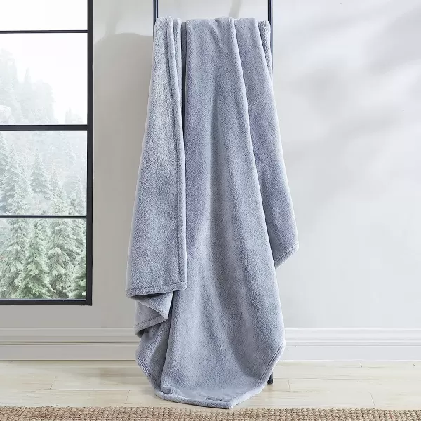 imageEddie Bauer Throw Blanket Ultra Soft Plush Home Dcor All Season Bedding Ultra Lux Solid Grey 50 x 6050 x 60 Ultra Lux Solid Grey
