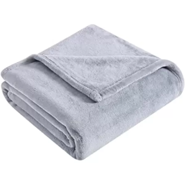 imageEddie Bauer Throw Blanket Ultra Soft Plush Home Dcor All Season Bedding Ultra Lux Solid Grey 50 x 6050 x 60 Ultra Lux Solid Grey