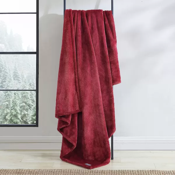 imageEddie Bauer Throw Blanket Ultra Soft Plush Home Dcor All Season Bedding Ultra Lux Solid Grey 50 x 6050 x 60 Ultra Lux Solid Red