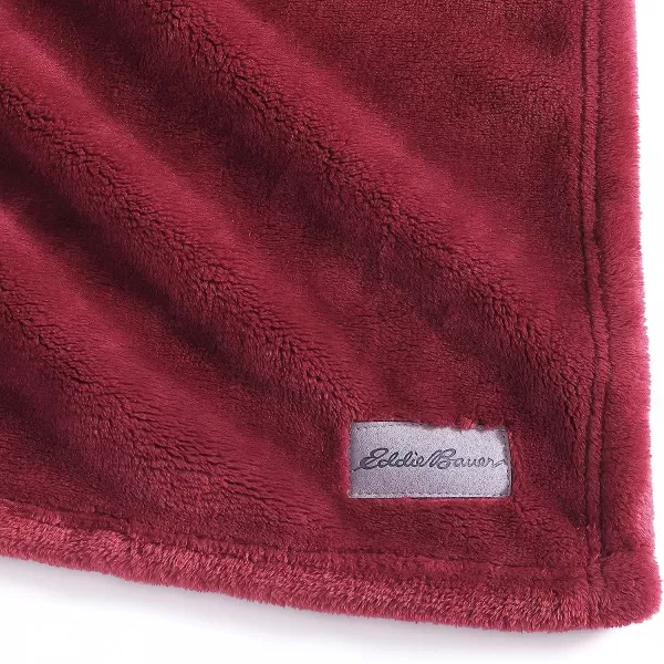 imageEddie Bauer Throw Blanket Ultra Soft Plush Home Dcor All Season Bedding Ultra Lux Solid Grey 50 x 6050 x 60 Ultra Lux Solid Red
