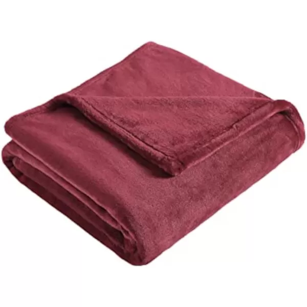 imageEddie Bauer Throw Blanket Ultra Soft Plush Home Dcor All Season Bedding Ultra Lux Solid Grey 50 x 6050 x 60 Ultra Lux Solid Red