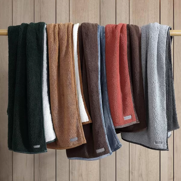 imageEddie Bauer Throw Blanket Ultra Soft Plush Sherpa Home Decor Reversible BiColored Bedding OrangeBrownThrow OrangeBrown