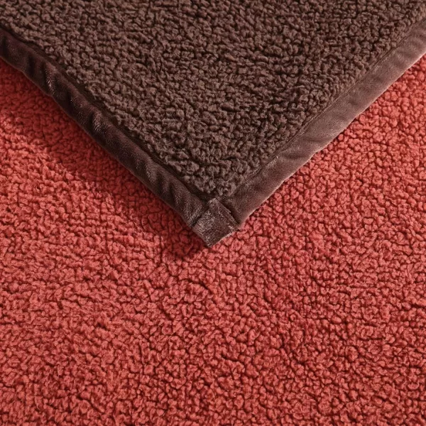 imageEddie Bauer Throw Blanket Ultra Soft Plush Sherpa Home Decor Reversible BiColored Bedding OrangeBrownThrow OrangeBrown