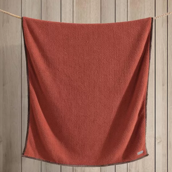 imageEddie Bauer Throw Blanket Ultra Soft Plush Sherpa Home Decor Reversible BiColored Bedding OrangeBrownThrow OrangeBrown