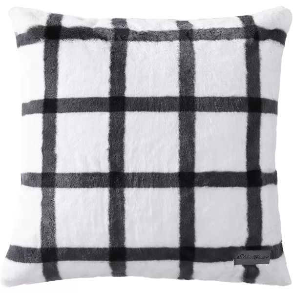 imageEddie Bauer Throw BlanketPillow Cover Set Ultra Soft Faux Fur Home Dcor All Season Bedding Bunkhouse Plaid Grey 2 PieceFaux Fur Throw Blanket Bunkhouse Plaid Grey