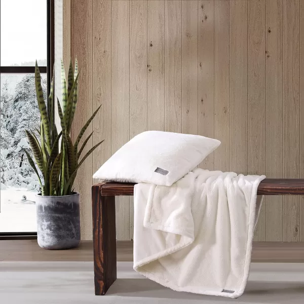 imageEddie Bauer Throw BlanketPillow Cover Set Ultra Soft Faux Fur Home Dcor All Season Bedding Solid Ivory 2 PieceEddie Bauer Throw BlanketPillow Cover Set Ultra Soft Faux Fur Home Dcor All Season Bedding Solid Ivory 2 Piece