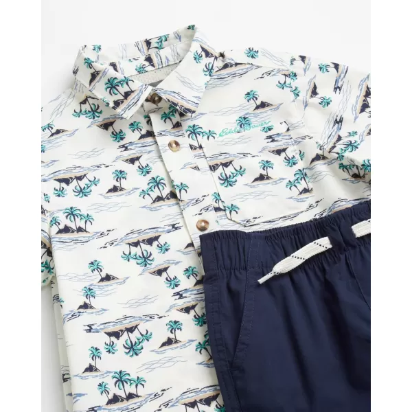 imageEddie Bauer Toddler Boys Shorts Set  Polo Shirt and Shorts Matching Outfit  Clothing Set for Toddler Boys 2T4TPrintedNavy