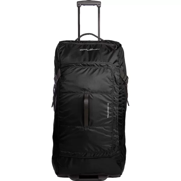 imageEddie Bauer Traverse 32 Rolling Duffel BagMade from Ripstop Polyester with Telescoping Handle Black One SizeEddie Bauer Traverse 32 Rolling Duffel BagMade from Ripstop Polyester with Telescoping Handle Black One Size
