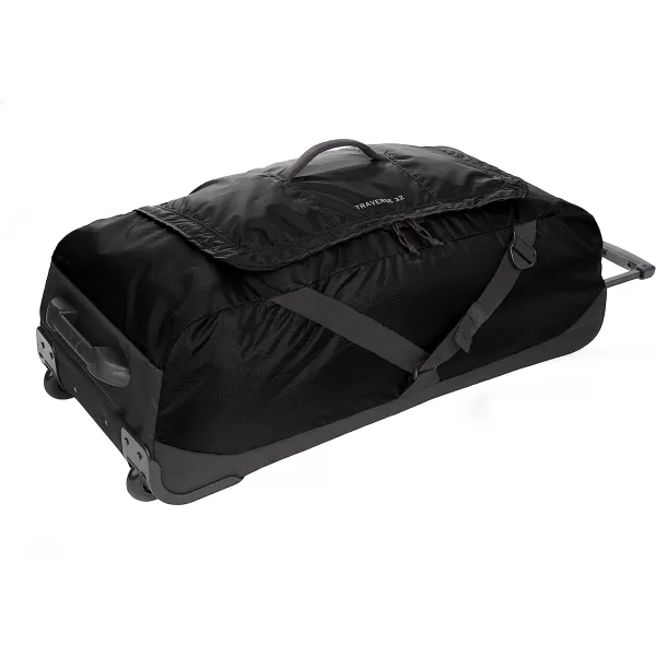 imageEddie Bauer Traverse 32 Rolling Duffel BagMade from Ripstop Polyester with Telescoping Handle Black One SizeEddie Bauer Traverse 32 Rolling Duffel BagMade from Ripstop Polyester with Telescoping Handle Black One Size
