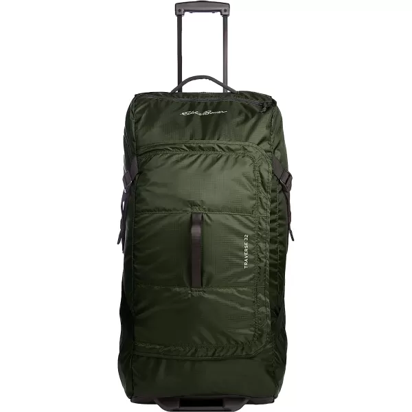 imageEddie Bauer Traverse 32 Rolling Duffel BagMade from Ripstop Polyester with Telescoping HandleDark Loden