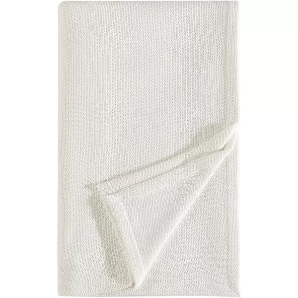 imageEddie Bauer Twin Blanket Solid Reversible Cotton Bedding Home Decor for All Seasons Textured Twill White TwinKing Textured Twill White
