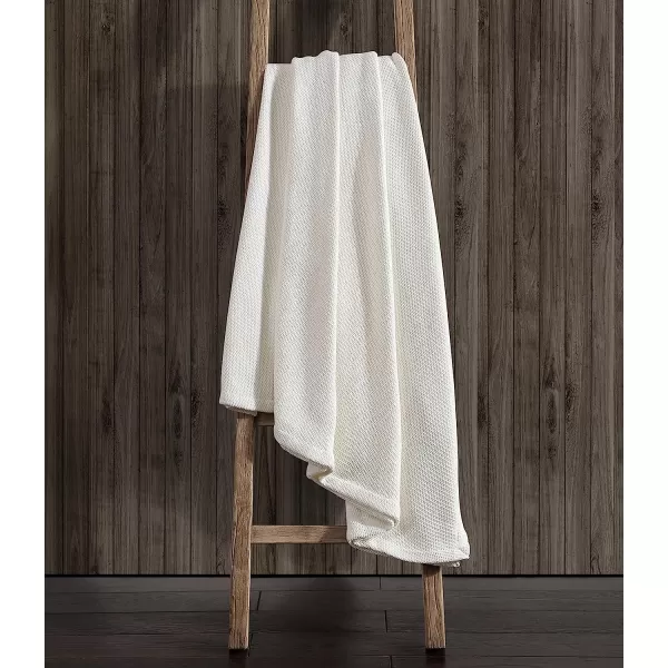 imageEddie Bauer Twin Blanket Solid Reversible Cotton Bedding Home Decor for All Seasons Textured Twill White TwinTwin Textured Twill White