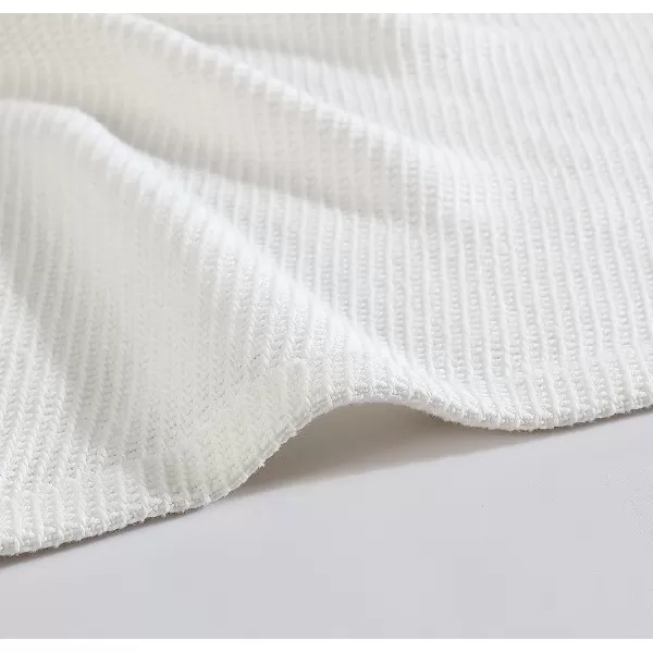 imageEddie Bauer Twin Blanket Solid Reversible Cotton Bedding Home Decor for All Seasons Textured Twill White TwinTwin Textured Twill White