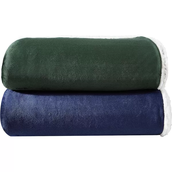 imageEddie Bauer Twin Blanket Ultra Soft amp Cozy Plush Home Dcor All Season Bedding Solid Tan TwinKing Green