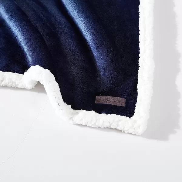 imageEddie Bauer Twin Blanket Ultra Soft amp Cozy Plush Home Dcor All Season Bedding Solid Tan TwinKing Navy