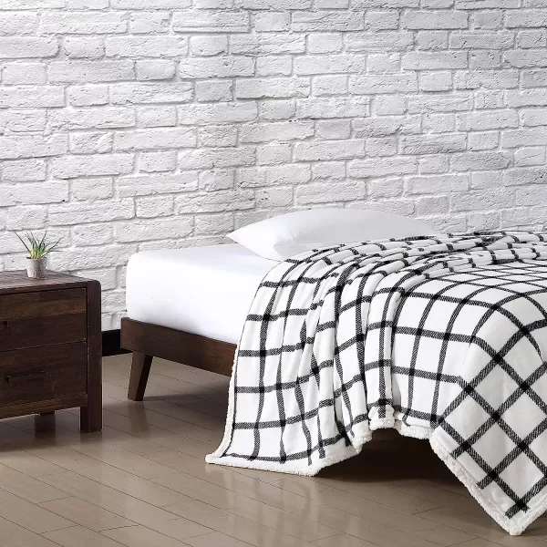 imageEddie Bauer Twin Blanket Ultra Soft amp Cozy Plush Home Dcor All Season Bedding Vail Plaid Grey TwinBunkhouse Plaid WhiteCharcoal King