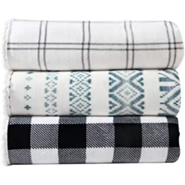 imageEddie Bauer Twin Blanket Ultra Soft amp Cozy Plush Home Dcor All Season Bedding Vail Plaid Grey TwinMountain Village BlueIvory King